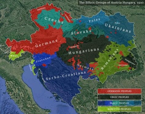 Europe Language, Habsburg Austria, Language Map, Semitic Languages, People Images, Austria Hungary, Austro Hungarian, Master Art, Double Knot