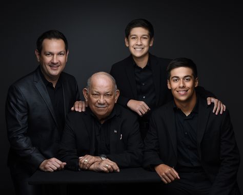 4 Generations Photo Ideas Men, Generational Portrait, Family Generation Photography, 4 Generations Photo, Family Portrait Photography Poses, Company Photoshoot, Formal Pics, Generations Photography, Twin Sons