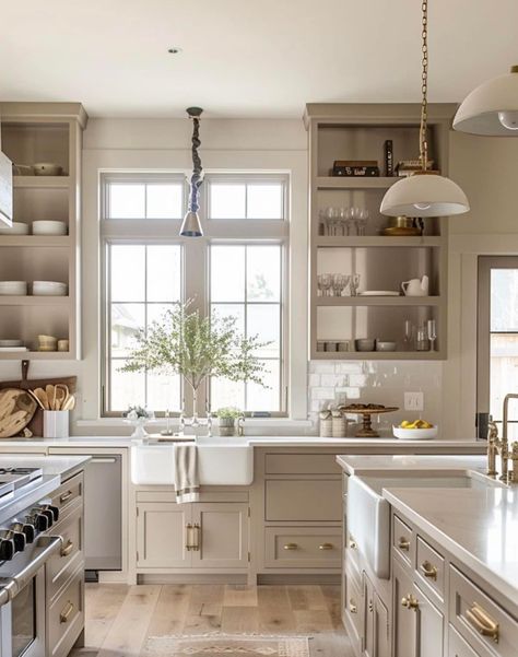 Light Grey Shaker Kitchen, Shaker Kitchen, Home Bedroom, Kitchen Remodel, Light Grey, Home Kitchens