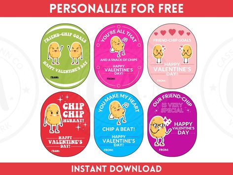 Chip Chip Hooray, Pringles Chips, Valentine School, Valentines Printable, Valentine Printables, Printable Valentines Day Cards, Kids Valentines, Valentines School, Valentine Fun