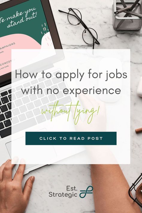 Job searching is hard but it gets even harder when you're fresh out of school and don't have any experience on your resume! Find out how to apply to jobs with no experience and still make a great impression on hiring managers! How To Apply For A Job, How To Get A Job With No Experience, Adulting Tips, Resume No Experience, Job Inspiration, Job Searching, Functional Resume, Effective Resume, Job Advice