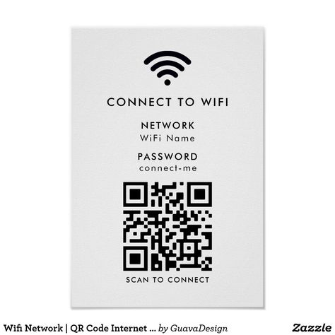 Qr Wifi, Dojo Design, Business Posters, Wifi Names, Business Poster, Event Poster Design, Wifi Network, Printing Business Cards, Event Poster