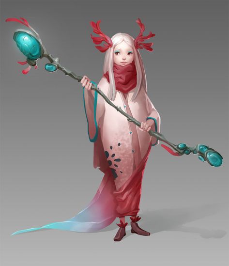 ArtStation - Axolotl girl concept, Tatiana Elagina Pathfinder Character, Humanoid Creatures, Dungeons And Dragons Characters, Dnd Art, Arte Fantasy, Creature Concept, Character Design References, Dnd Characters, Creature Design