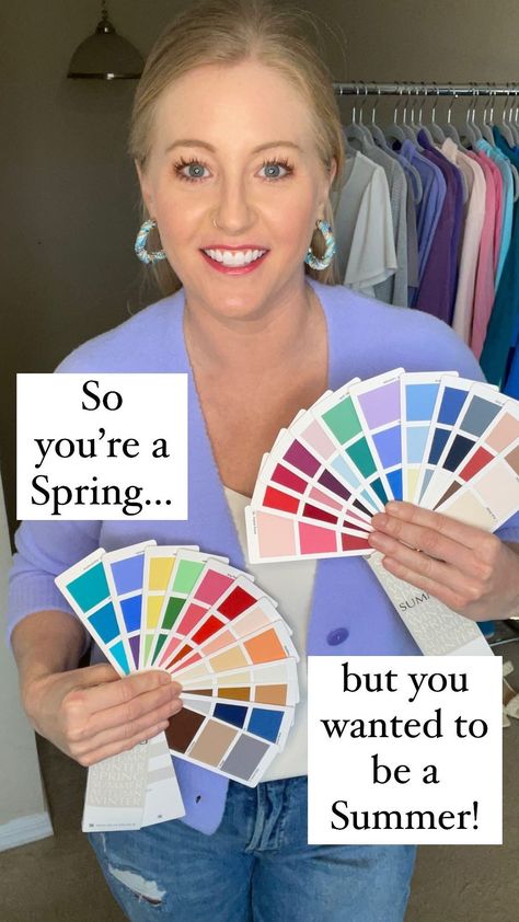 Were you hoping to be a Summer but found out you’re a Spring?! 🙀 Here’s my top tips to live your best Summer inspired life while honoring… | Instagram House Of Colour Spring, Spring Color Analysis, Bright Spring Color Palette, Hoc Spring, Hoc Summer, True Spring Color Palette, Light Spring Palette, Light Spring Color Palette, True Spring Colors