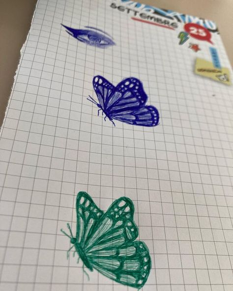 Pen Butterfly Drawing, Catipillar Drawing Simple, Green Butterfly Drawing, Butterfly Pen Drawing, Butterfly Butterfly, Butterfly Drawing, Green Butterfly, Pen Drawing, Butterflies