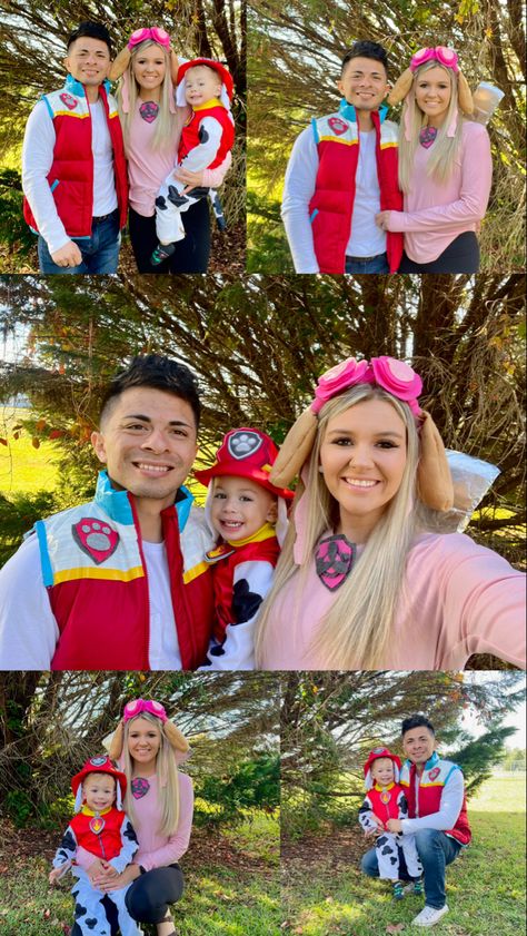 Family Halloween Costumes Paw Patrol, Rider Paw Patrol Costume, Paw Patrol Family Costume Diy, Paw Patrol Adult Costume Diy, Homemade Paw Patrol Costume, Paw Patrol Costumes For Adults, Adult Skye Paw Patrol Costume, Paw Patrol Group Costume, Adult Paw Patrol Costume Diy