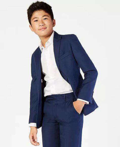 Calvin Klein - Boys' Infinite Jacket Guest Attire, Navy Suit, Wedding Attire Guest, Boy Blue, Blue Suit, Suit And Tie, Do Everything, Trendy Plus Size