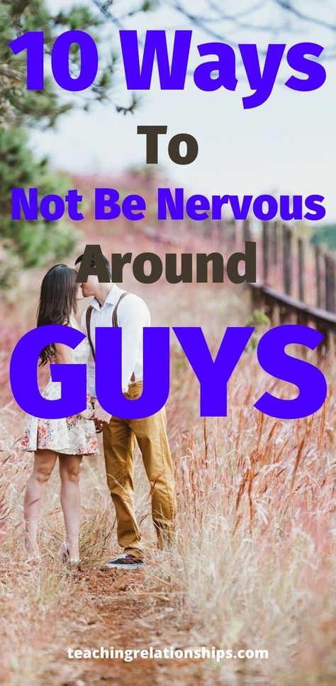 These 10 ways to not be nervous around guys are AMAZING for attracting guys! For the longest time I have been wondering on ways to not be nervous around men and I can safely say that this article reveals them all. There are so many awesome tactics to not be nervous in here and you can use them all to get a boyfriend, attract men and become more attractive. Pin this for other women to see! #attraction #bodylanguage #women #dating #guy #boyfriend Things Guys Should Do In A Relationship, How To Make Him Nervous, How To Make A Guy Nervous, How To Not Get Nervous Around Your Crush, Why Don’t I Have A Boyfriend, How To Make Things Less Awkward With Your Boyfriend, How To Not Be Nervous Around Your Crush, How To Not Be Awkward Around Guys, How To Not Be Awkward Around Your Boyfriend