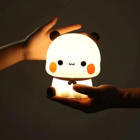 Products link given in Bio ❤️ #bubududufun Bubu And Dudu, Lamp Cute, Animal Night Light, Animal Bedroom, Bear Panda, Kawaii Bear, Living Room Ornaments, Cartoon Panda, Night Light Lamp