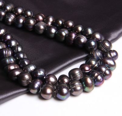 8-9mm Natural Pearls Real Freshwater Pearl Beads Black Near Round Loose Pearl Beads For DIY Bracelet Necklace Jewelry Making 14“ Luxury Pearl Jewelry With Round Beads, Luxury Round Pearl Bead Jewelry, Hand-strung Round Beads Pearl Necklace, Polished Round Baroque Pearl Beads Jewelry, Black Freshwater Pearls, Loose Pearls, Black Pearl, Natural Pearls, Pearl Beads