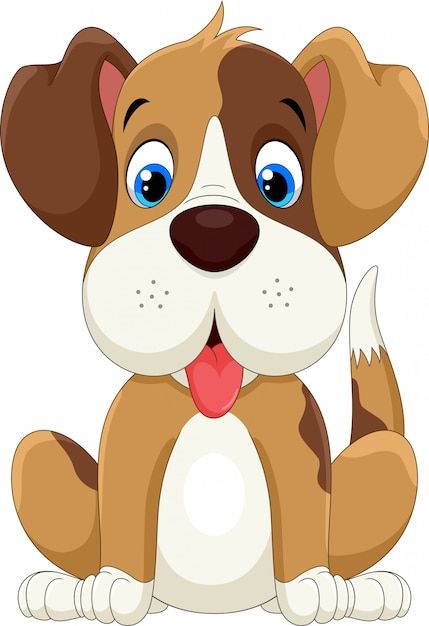 Cartoon Sitting, Cute Dog Cartoon, What Kind Of Dog, Sleeping Puppies, Dog Quilts, Dog Cartoon, Basset Hound Dog, Kittens Funny, Animal Clipart