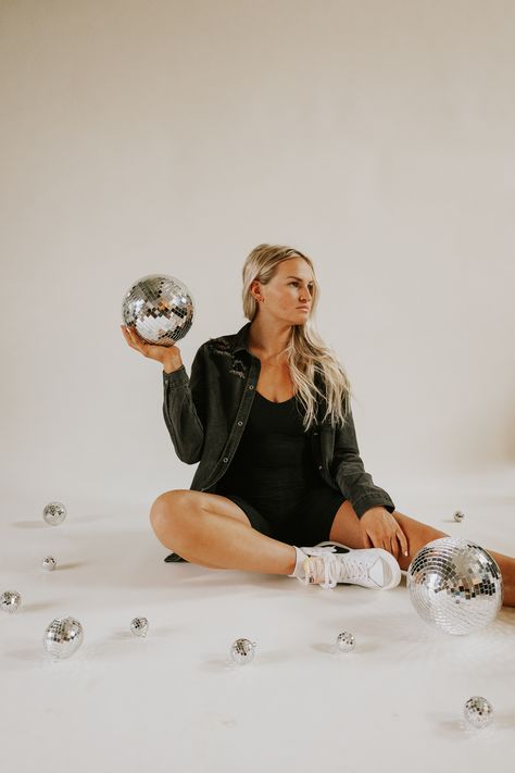 Mini Disco Ball Photoshoot, Disco Balls Photoshoot, Disco Ball Studio Photoshoot, Disco Ball Branding Shoot, Disco Ball Photoshoot Ideas, Disco Theme Photoshoot, Disco Ball Photo Shoot, Discoball Photoshoot Ideas, Disco Ball Photography