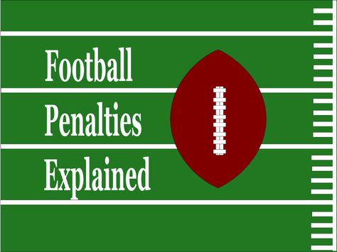 This is an basic guide to common penalties in NFL football, intended to help fans understand what is happening when a flag is thrown. Football Penalty, Understanding Football, Football 101, Fantasy Football Names, Fantasy Football Gifts, Football Plays, Any Given Sunday, Football Names, Football Awards