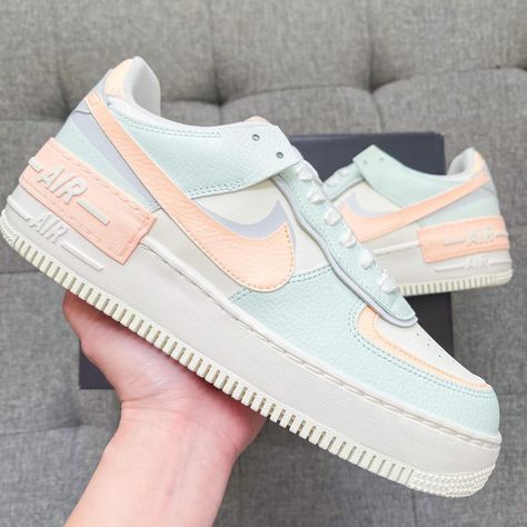 Nike Air Force 1 Shadow Pastel, Pastel Nike Air Force 1s, Nike Women Air Force, Pastel Air Force 1, Pastel Nike Shoes, Nike Air Force Pastel, Nike Air Force 1 Pastel, Air Force 1 Shadows, Pastel Cotton Candy