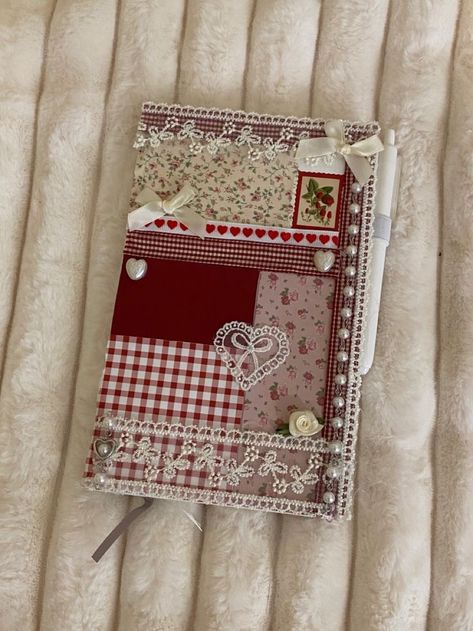 Coquette Journal, Support A Small Business, Bulletin Journal Ideas, Pretty Journals, Art Journal Therapy, Cute Journals, Diary Ideas, Journal Aesthetic, Diy Journal