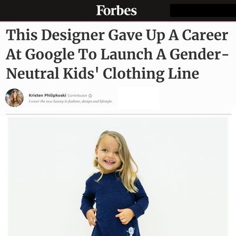 Thank you @forbes for sharing my brand story | Bash + Sass - gender neutral apparel for the little minimalist. #bashandsass #genderneutral #kidsfashion #kidsstreetstyle #kidsstreetwear Minimalist Outfit Work, Minimalist Outfit Spring, Minimalist Outfit Summer, Kids Street Style, Kids Streetwear, Kids Line, Kid Fashion, Apparel Brand, Gave Up