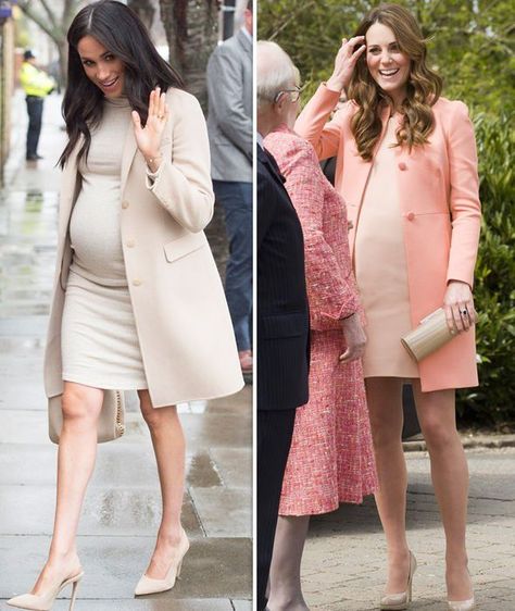 Kate Middleton And Meghan Markle, Meghan Markle Pregnant Outfits, Megan Markle Pregnant, Kate Middleton Winter Style, Meghan Markle Pregnancy Style, Kate Middleton Maternity, Meghan Markle Maternity Style, Kate Middleton Pregnancy Style, Kate Middleton Maternity Style