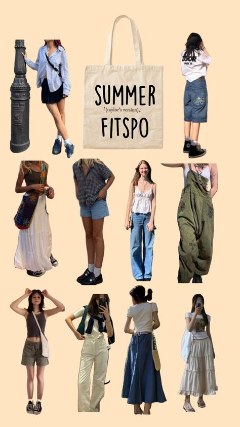 Summer Outfits Aesthetic Skirt, City Clothes Aesthetic, Summer Layers Outfit Aesthetic, Summer Outfits 2024 Aesthetic, Summer Outfits Moodboard, Outfit Inspo Aesthetic Casual Summer, Summer Movie Outfit, British Summer Outfits, Outfits For Hot Weather