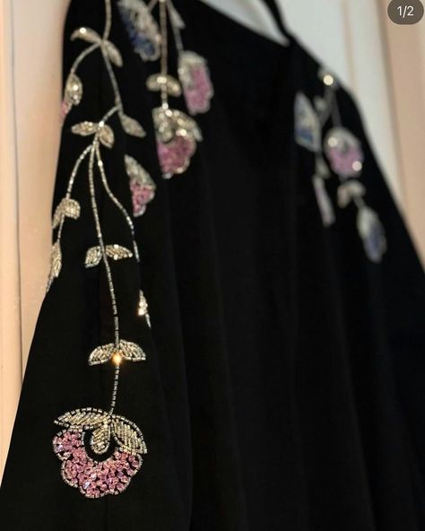 Abaya Designs Latest Dubai, Fancy Dress Material, Flatlay Clothes, Velvet Suit Design, High Waisted Floral Skirt, Abaya Designs Latest, Dress Patterns Diy, Embroidery Fashion Detail, Simple Hand Embroidery Patterns