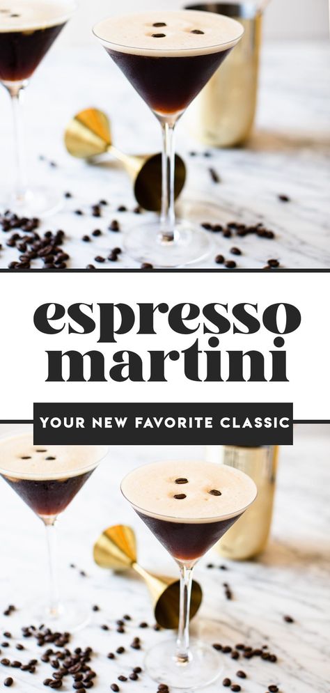 Easy Espresso Martini, Expresso Recipes, Best Espresso Martini, Easy Espresso, Espresso Martini Ingredients, Coffee Vodka, Espresso Vodka, Martini Recipes Vodka, Tall Dark And Handsome