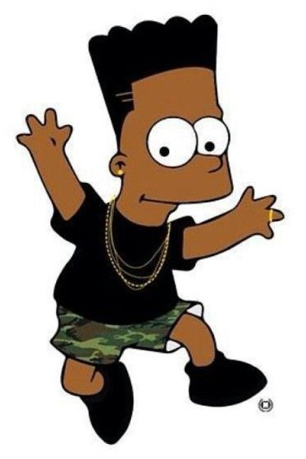 Black Bart Simpson Bart Simpson Art, Dibujos Toy Story, Simpson Wallpaper Iphone, Timmy Turner, Dope Cartoons, Simpsons Shirt, Trill Art, Simpsons Drawings, Rapper Art