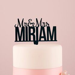 Personalized Mr. and Mr. Cake Topper Wedding Cake Sizes, Modern Cake Toppers, Wedding Reception Cake, Reception Cake, Wedding Cake Fresh Flowers, Wedding Cake Tops, Monogram Cake, Wedding Cake Table, Personalized Wedding Cake Toppers