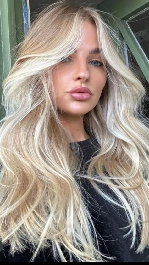 Perfect Blonde Hair, Bright Blonde Hair, Summer Blonde Hair, Hair Blond, Money Piece, Dyed Blonde Hair, Blonde Hair Inspiration, Blonde Hair Shades, Blonde Hair Looks