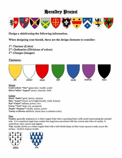 Coat Of Arms Meaning, Meanings Of Colors, Family Crest Symbols, Medieval Symbols, Ireland Art, Heraldry Design, Like Symbol, Armor Drawing, Color Symbolism