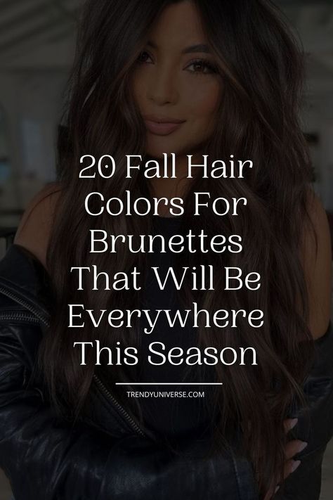 Okay, I’ll admit it: brown hair can become boring after a while. But that doesn’t mean you should change your base color. Instead, what you need is to freshen it up a bit and the new season is the perfect time for that. That is why I present you with the hottest fall hair colors for brunettes. Different Brown Hair, Natural Brunette Hair, Fall Hair Colors For Brunettes, Trendy Fall Hair Color, Natural Brunette, Hair Colors For Brunettes, Colors For Brunettes, Hair Base, Hair Change