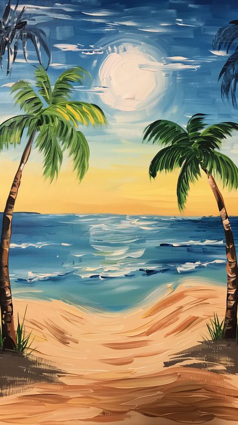 Sunny Day Easy Painting Ideas - simple paintings to use as inspiration #easypainting #simplepainting Sunny Day Drawing, Pointalism Art, Simple Paintings, Easy Painting Ideas, Botanical Drawings, Easy Paintings, Sunny Day, Painting Ideas, Easy Drawings