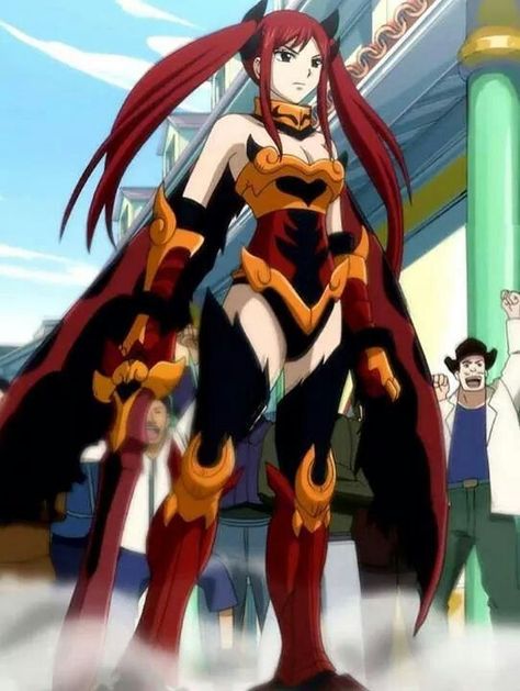 Day 22..... Favorite Anime Weapon or gear or armor: Erza's Fire Empress Armor is SO COOL! #fairytail #erza Erza Scarlet Armor, Fairy Tail Erza Scarlet, Jellal And Erza, Fairy Tail Funny, Fairy Tail Family, Anime Fairy Tail, Fairy Tail Girls, Fairy Tail Guild, Fairy Tail Characters