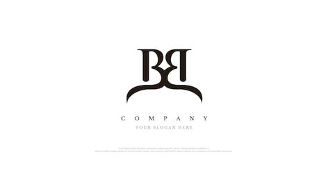 Bb Logo Design Ideas, Bb Logo Design, Hospitality Logo, Monochromatic Background, Visit Card, Logo Flower, Bb Logo, Beauty Boss, Monogram Logo Design