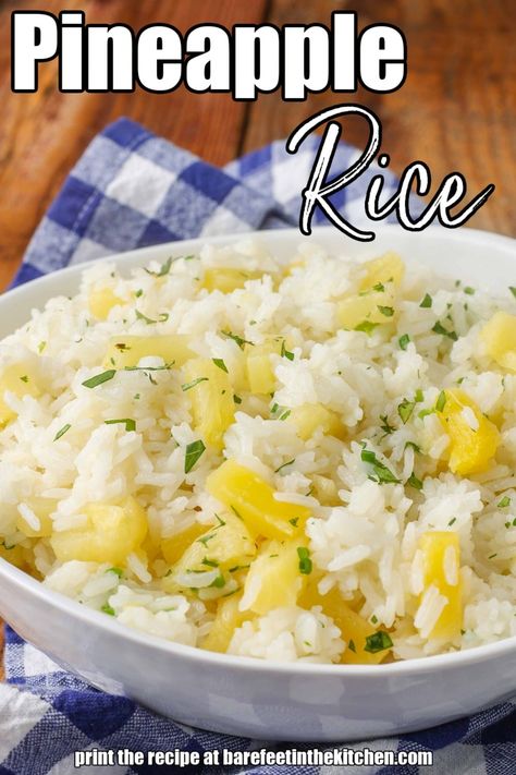 Pineapple Rice Rice With Pineapple, Rice And Pineapple Recipes, Rice With Pineapple Recipe, Hawaiian Rice Recipe, Pineapple Rice Recipes, Instant Rice Recipes, Hawaiian Rice, Banana And Rice, Pineapple Rice