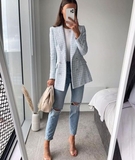 Casual Work Outfits, Looks Chic, Blazer Outfits, Work Outfits Women, Professional Outfits, Business Casual Outfits, Mode Inspiration, Business Outfits, Outfit Casual