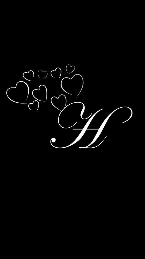 Letras Cool, Dark Text, H Letter Images, H Alphabet, Iphone Wallpapers Hd, H Tattoo, H Letter, Stylish Alphabets, 4k Wallpaper For Mobile