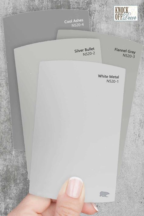 Behr Light Gray Paint Colors, Gray Behr Paint Colors, Behr Grey Paint, White And Gray Paint Colors For Walls, Behr White Metal Paint Color, Gray White, Behr White Grey Paint Colors, White Metal Behr Paint, Very Light Gray Paint