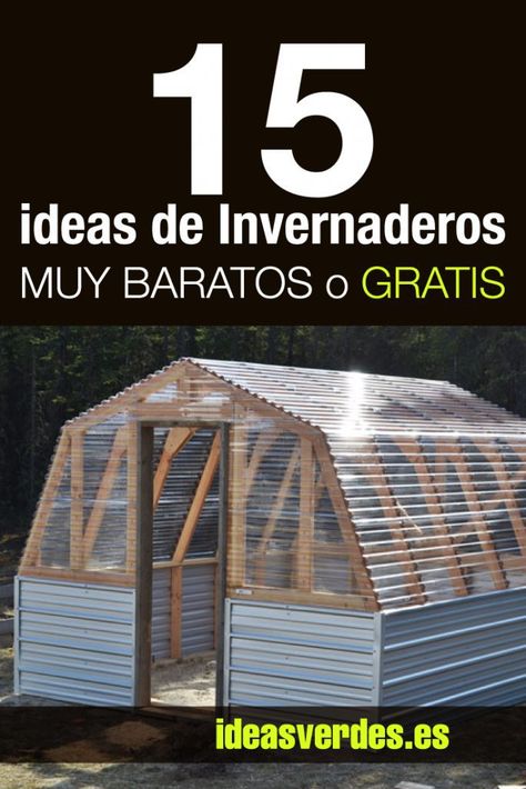 15 Ideas Revolucionarias para hacer Invernaderos por nada o muy poco dinero - Ideas Verdes Geodesic Dome Greenhouse, Dome Greenhouse, Raised Vegetable Gardens, Hydroponic Farming, Build A Greenhouse, Diy Greenhouse, Geodesic Dome, Hydroponic Gardening, Farm Gardens