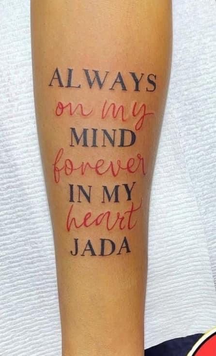 Jada Tattoo Name, Jayla Name Tattoos, Divya Name Tattoo, Sandhya Name Tattoos, Sneha Name Tattoo Designs, Always On My Mind, Name Tattoos, New Me, Tatting