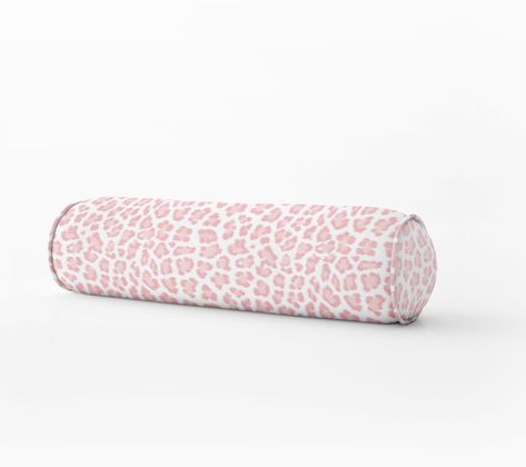 Blush Leopard Print Lumbar Bed Bolster Round Bolster Pink - Etsy Australia Bed Bolster, Lumbar Pillow Bed, Pillow Long, Roll Pillow, Grey Curtains, Christmas Room Decor, Long Lumbar Pillow, Cute Bedroom Decor, Redecorate Bedroom