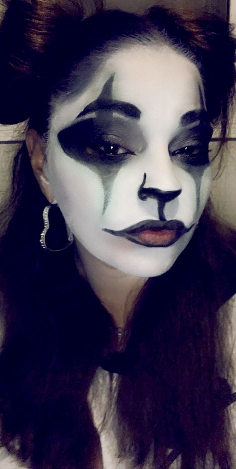 Panda Make Up Halloween, Panda Inspired Makeup, Panda Halloween Makeup, Cute Panda Makeup, Panda Makeup Halloween, Panda Makeup, Panda Stuff, Panda Costumes, Horror Make-up