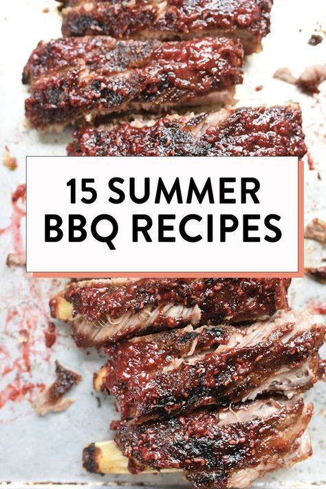 15 Summer BBQ Recipes Family Bbq Recipes, Family Bbq Ideas Food, Labor Day Bbq Ideas, Summer Cookout Recipes, Barbecue Meals, Bbq Meals, Cookout Recipes, Cottage Meals, Summer Bbq Recipes