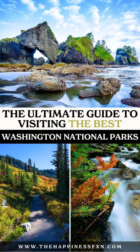 The Ultimate Guide to Visiting the Best Washington National Parks National Parks Washington State, Washington National Parks Itinerary, Washington Travel Places To Visit, Washington State National Park Road Trip, National Park Itineraries, Washington National Parks Road Trip, Washington National Parks, National Park Trip, National Park Itinerary