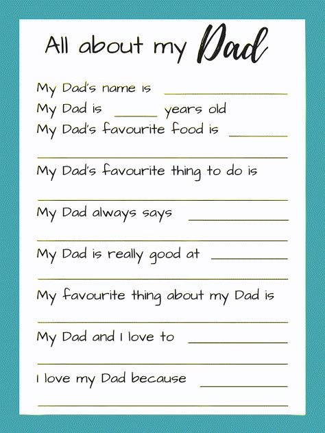 Quotes Girlfriend, Kids Fathers Day Crafts, Diy Father's Day Crafts, Dad Printable, Birthday Presents For Dad, Father's Day Activities, Diy Gifts For Dad, Diy Father's Day Gifts, Father's Day Diy