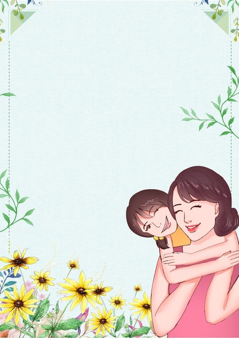 Mother S Day Illustration Poster Background Mather Day Poster, Mothers Day Background Wallpapers, Mother Day Background, Mothers Day Wallpaper, Mother Background, Mom Background, Mother Wallpaper, Mothers Day Background, Flower Text