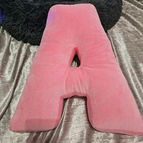 Pink Velour Decorative Pillow in Letter Shape, Housewarming Gift, Personalized Pillow Monogram Decorative Custom Letter, Mother's Day Gift - Etsy UK Personalized Pillow, Pink Letter, House Things, Home Building Design, Personalized Pillows, Custom Letters, Letter A, New Room, Building Design