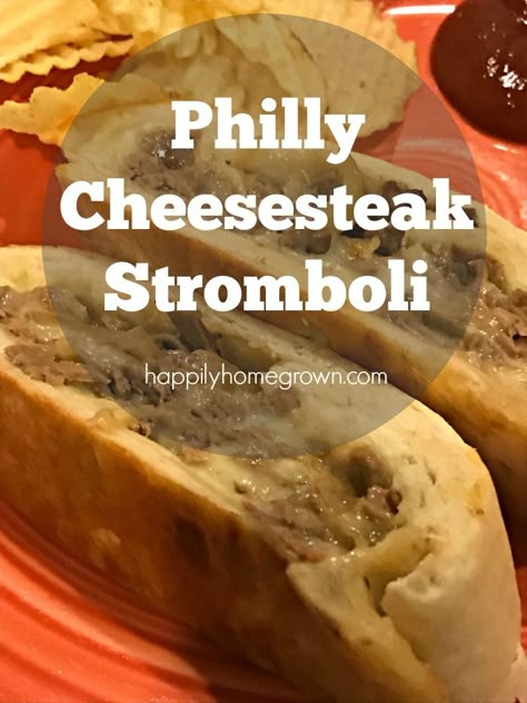 A new twist on a Philly classic - Philly Cheesesteak Stromboli, made with Borden Cheese®, is sure to be a hit at your next get together. Cheesesteak Stromboli Recipe Easy, Cheese Steak Stromboli Recipe, Steak And Cheese Stromboli, Philly Cheese Steak Stromboli, Philly Cheesesteak Stromboli, Cheesesteak Stromboli Recipe, Pillsbury Pizza Crust Recipes, Cheesesteak Stromboli, Millefeuille Recipe