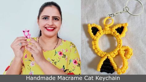 Macrame Cat Keychain, Macrame Furniture, Macrame Jewelry Tutorial, Macrame Bracelet Tutorial, Simple Macrame, Macrame Knots Tutorial, Macrame Bracelet Patterns, Crochet Stitches Free, Macrame Wall Hanging Diy