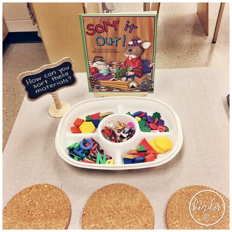 Kindergarten Math Sorting Activities, Kindergarten Provocations Invitations, Reggio Sorting Activities, Sorting By Attributes Preschool, Sorting Attributes Kindergarten, Sorting And Classifying Kindergarten, Sorting By Attributes Kindergarten, Sorting Objects Year 1 Maths, Sort And Classify Kindergarten