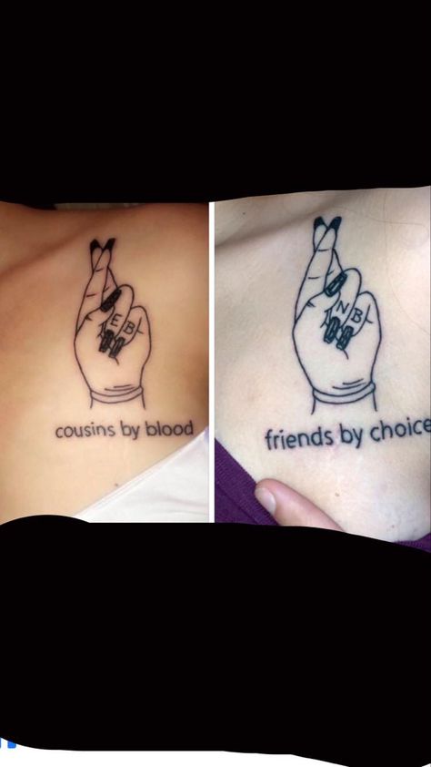 Matching Cousin Tattoos, Wrist Tattoos Words, Brother And Sister Tattoos, Matching Tattoos For Siblings, Brother And Sister Tattoo Ideas, Cousin Tattoos, Bestie Tattoos, Sister Tattoo Ideas, Matching Friend Tattoos