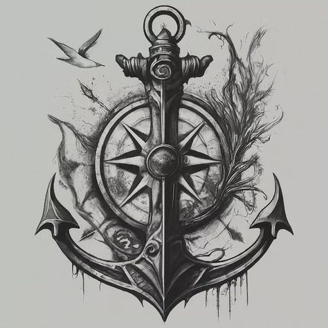 Finding my harbour . . . Rooted in strength anchored in resilience⚓ #anchors #anchortattoo #anchorcompasstattoo #artai #midjourneyartwork #aiartcommunity #artairsuspensions #dystopia #aiscifi @_classicgrowth #aart #aiartofinstagram #aimidjourney #aiartoftheday #aipictures Anchor Compass Tattoo, Kraken Tattoo, Arm Tattoos Drawing, Neo Tattoo, Anchor Tattoo Design, Tattoos Arm, Tattoos Men, Anchor Tattoos, Nautical Tattoo